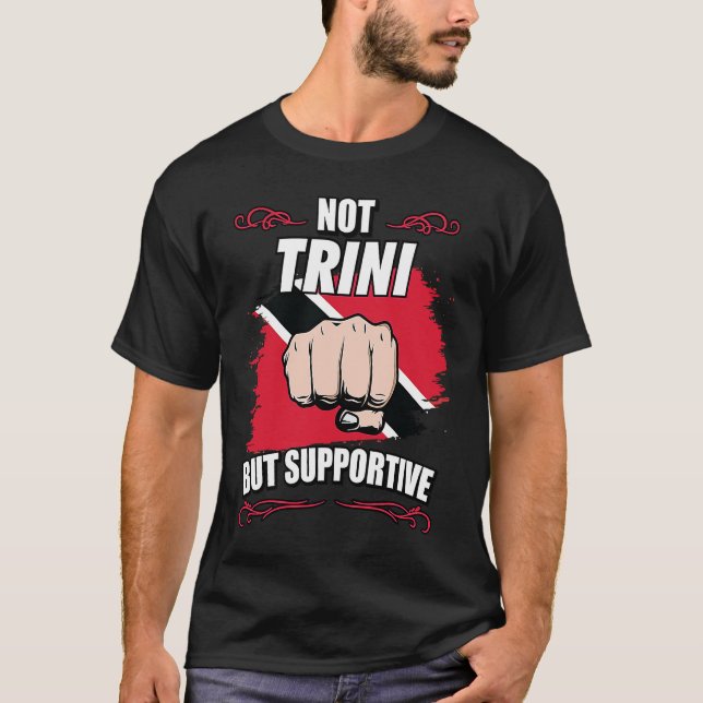Camiseta Not Trini But Supportive Travel Tourist Trini Trin (Anverso)