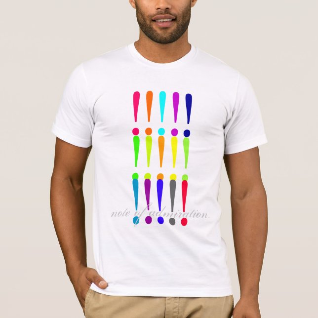 Camiseta nota de la admiración (Anverso)