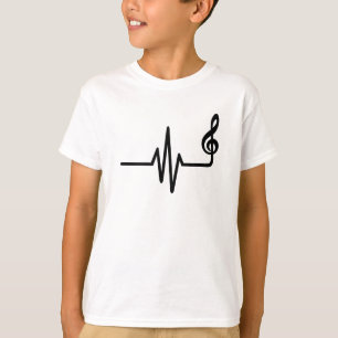 Camiseta Nota de la música de la frecuencia