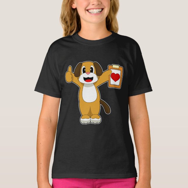 Camiseta Nota de Médica de perro (Anverso)