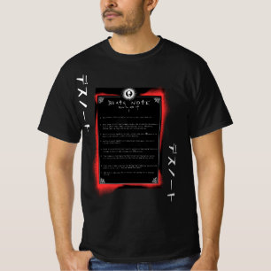 CAMISETA NOTA DE MUERTE LIGHT YAGAMI