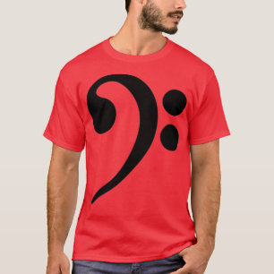 Camiseta Nota de música Bass Clef 