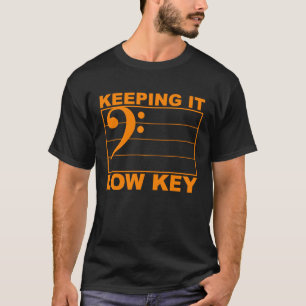 Camiseta Nota de música Clef Baritone Trombone Musismo Homb