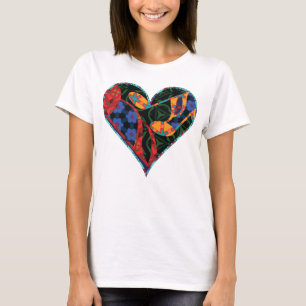 Camiseta Nota de música Corazón estampado