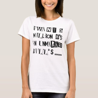 Camiseta Nota de rescate