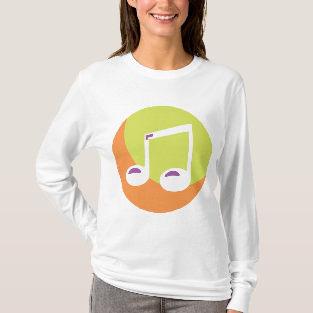 Camiseta Nota Musical Doble Octava Vibrante (Anverso)