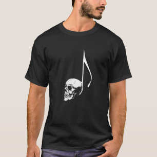 Camiseta Nota musical El músico Skull Skeleton Orchestra Ba