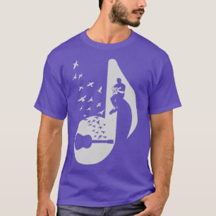 Camiseta Nota musical Guitarra acústica