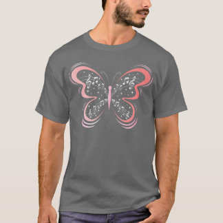 Camiseta Nota musical Mariposa Música cosecha
