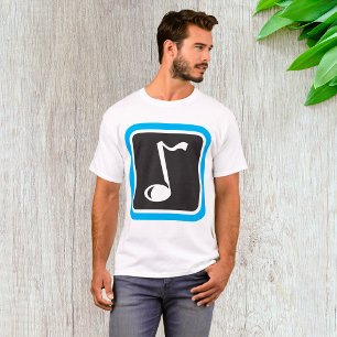 Camiseta Nota musical negrita Símbolo musical Minimalista