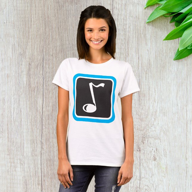 Camiseta Nota musical negrita Símbolo musical Minimalista (Subido por el creador)