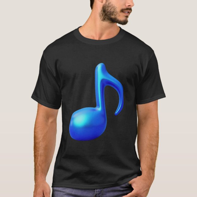 Camiseta Nota musical - ocho notas (Anverso)