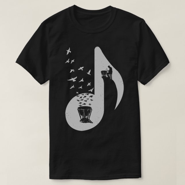 Camiseta Nota musical Timpani (Diseño del anverso)