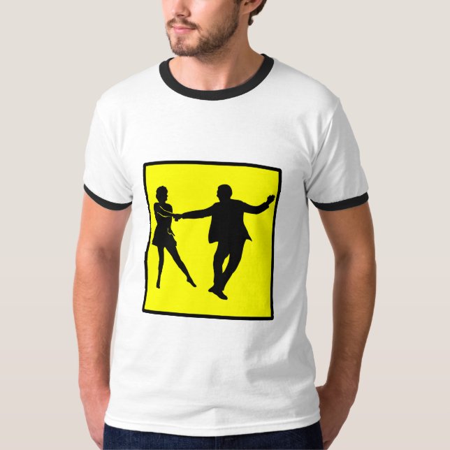 Camiseta Nota:! Oeste Coast swing (Anverso)
