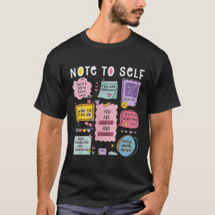 Camiseta Nota Para El Psicólogo Conciencia De La Salud Ment