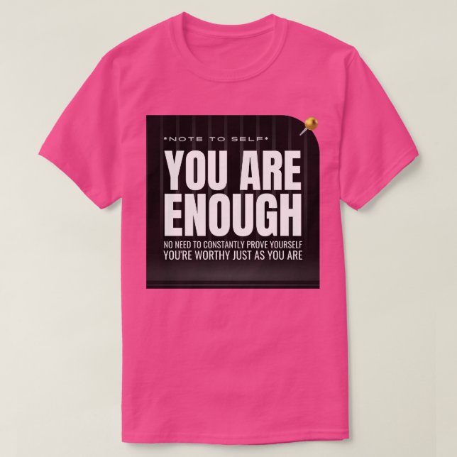 Camiseta Nota para SYou: son suficientes (Diseño del anverso)