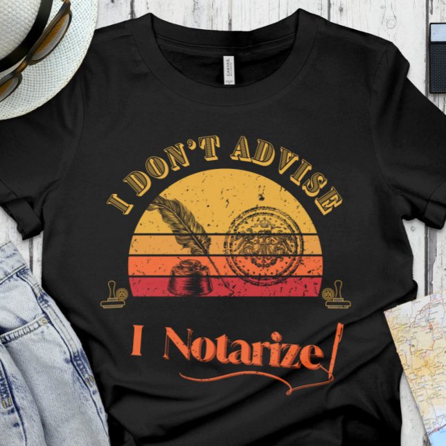 Camiseta Notario gracioso | Oficina - No lo aconsejo, escri (Subido por el creador)