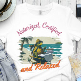 Camiseta Notario gracioso | Oficina - Notariado y relajado