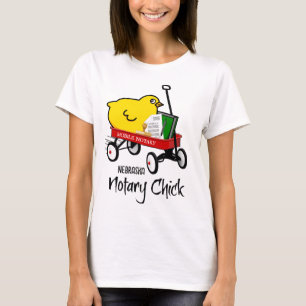 Camiseta Notario móvil de Nebraska Chick Wagon Rojo