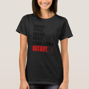 Camiseta Notary Firma Agente Notario Notarize Notari
