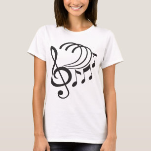 Camiseta Notas de la música