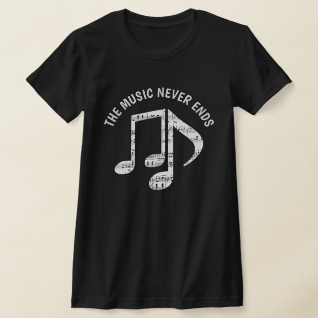 Camiseta Notas de la música negra (Distribución)