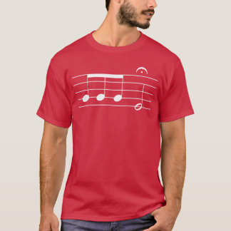 Camiseta Notas de la Sinfonía 5 de Beethoven Composición de