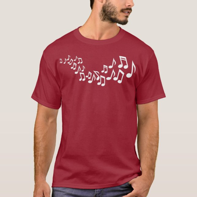 Camiseta Notas de música (Anverso)