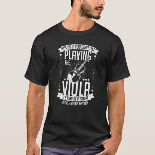Camiseta Notas de música para viola Lección para principian