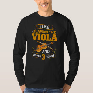 Camiseta Notas de música para viola Principiante Lección