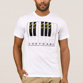 Camiseta Notas del piano
