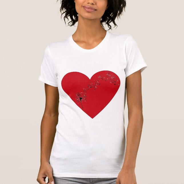 Camiseta Notas en el corazón (Anverso)
