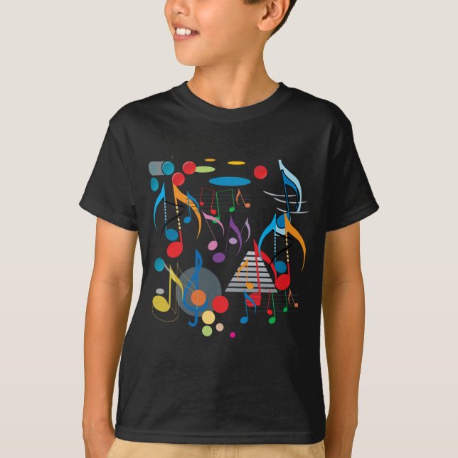 Camiseta Notas musicales (Anverso)