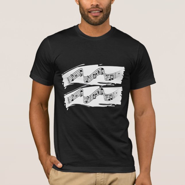 Camiseta Notas musicales (Anverso)