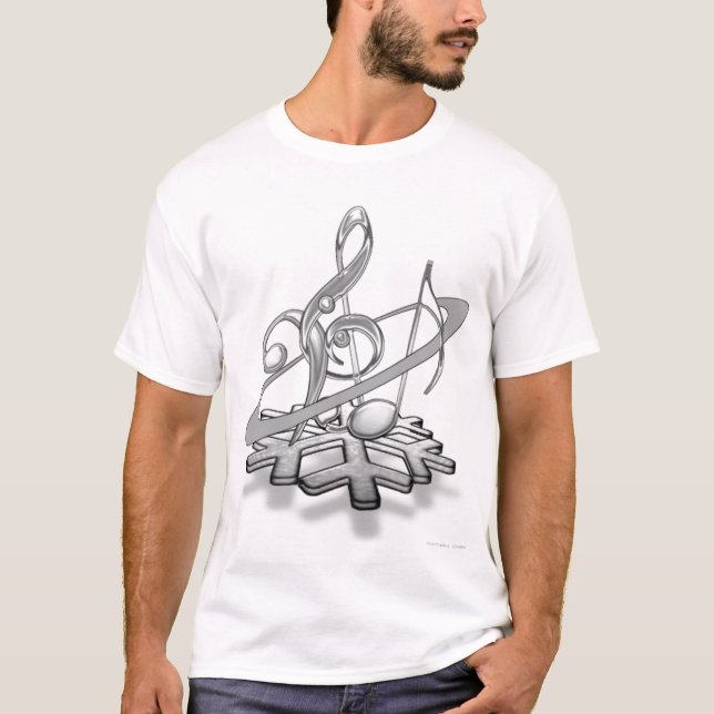 Camiseta Notas musicales (Anverso)