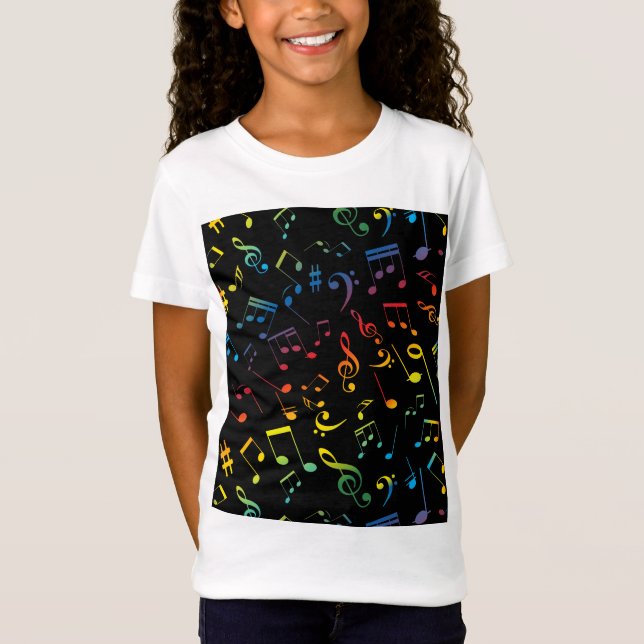 Camiseta Notas musicales 5 (Anverso)