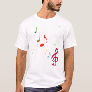 Camiseta Notas musicales coloridas