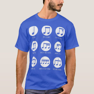 Camiseta Notas Musicales Compositor de Música Clásica Profe