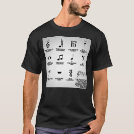 Camiseta Notas musicales con sus graciosos apodos