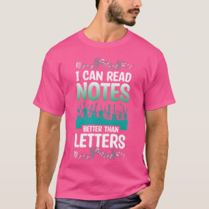 Camiseta Notas musicales Coro de conciertos Musiceacher div