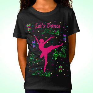 Camiseta Notas musicales de baile de chicas