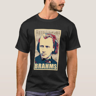 Camiseta Notas musicales de Johannes Brahms