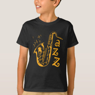 Camiseta Notas musicales del Saxophone Player Jazz Music Lo