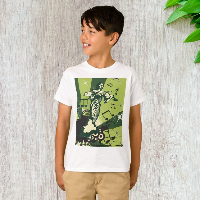 Camiseta Notas musicales del Violin Player (Subido por el creador)