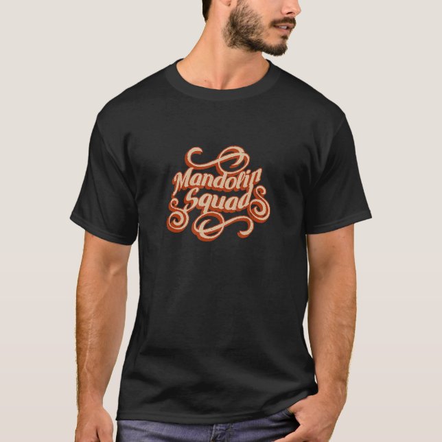 Camiseta Notas musicales divertidas de Mandolin Squad (Anverso)