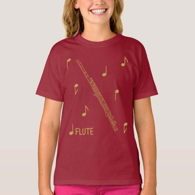 Camiseta Notas musicales fluyen (Anverso)