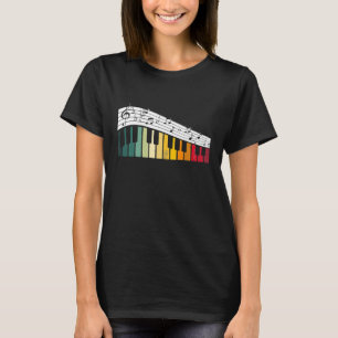 Camiseta Notas musicales Keyboards Piano 1