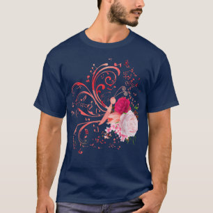 Camiseta Notas Musicales Mariposa Mariposa Moth Músico Mus