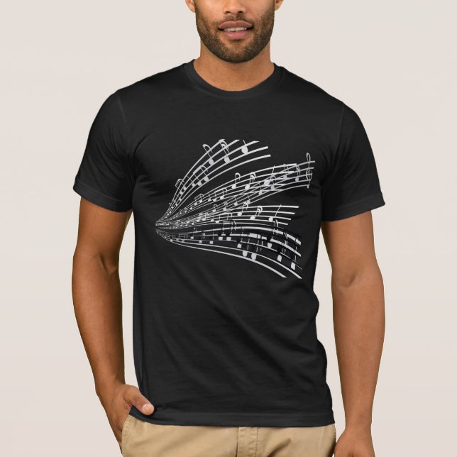 Camiseta Notas musicales ~ Musical Notations Symbols T-Shir (Anverso)