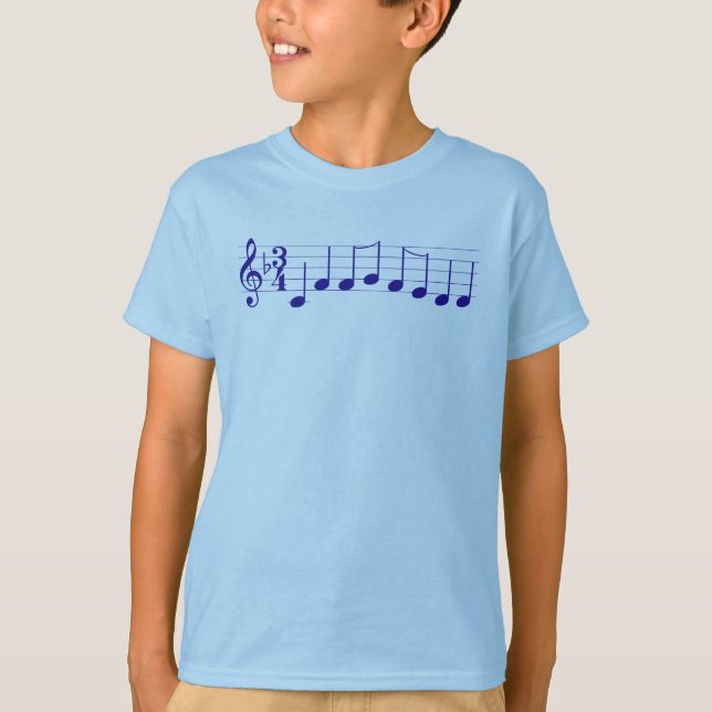 Camiseta Notas musicales te deseamos un dulce navidad (Anverso)